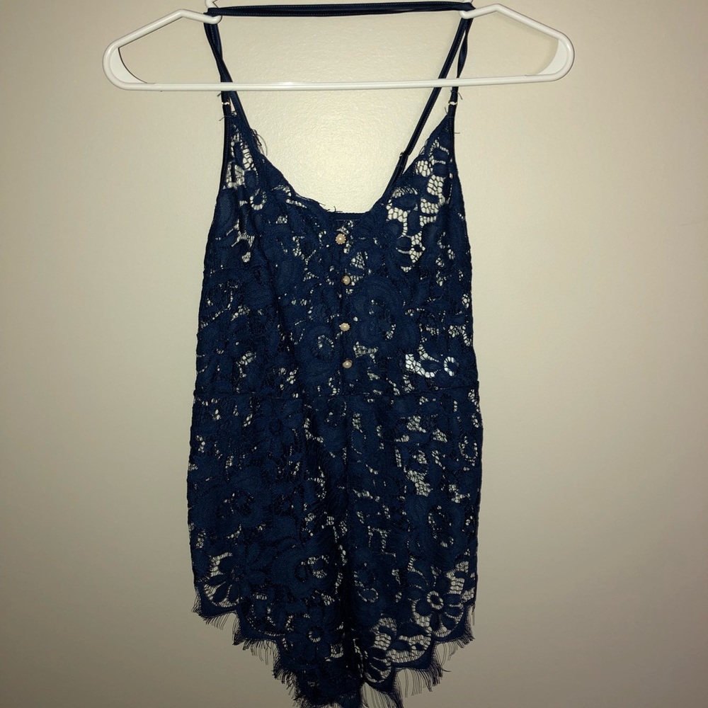 blue lingerie